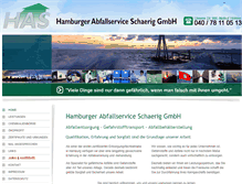 Tablet Screenshot of hamburger-abfallservice.de